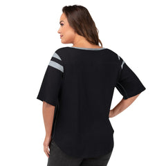 Las Vegas Raiders G-III 4Her by Carl Banks Women's Plus Size Linebacker T-Shirt Black | NFL