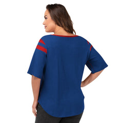 New York Giants G-III 4Her by Carl Banks Women's Plus Size Linebacker T-Shirt Royal | NFL