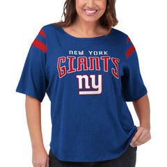 New York Giants G-III 4Her by Carl Banks Women's Plus Size Linebacker T-Shirt Royal | NFL
