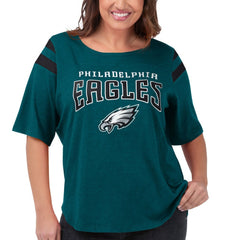 Philadelphia Eagles G-III 4Her by Carl Banks Women's Plus Size Linebacker T-Shirt Green | NFL