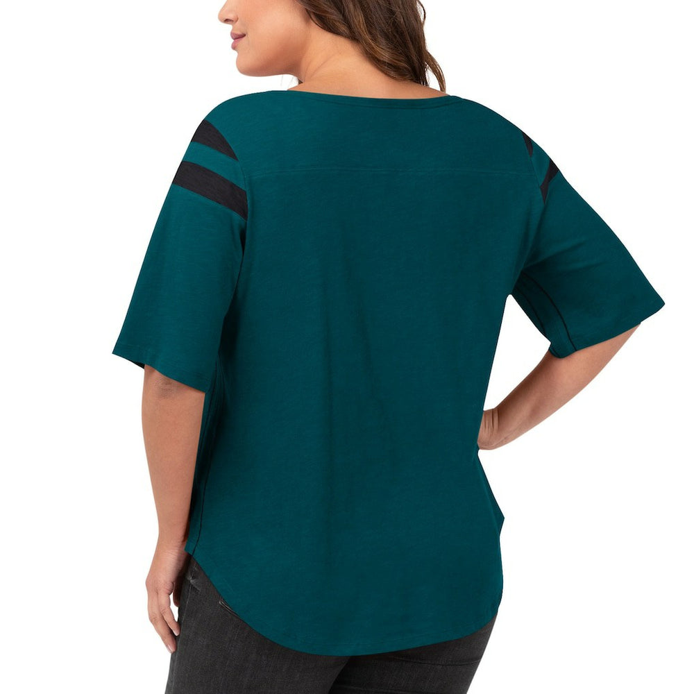 Philadelphia Eagles G-III 4Her by Carl Banks Women's Plus Size Linebacker T-Shirt Green | NFL