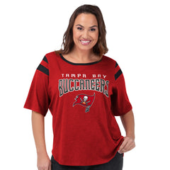 Tampa Bay Buccaneers G-III 4Her by Carl Banks Women's Plus Size Linebacker T-Shirt Red | NFL