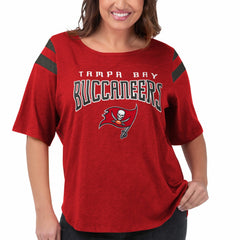 Tampa Bay Buccaneers G-III 4Her by Carl Banks Women's Plus Size Linebacker T-Shirt Red | NFL