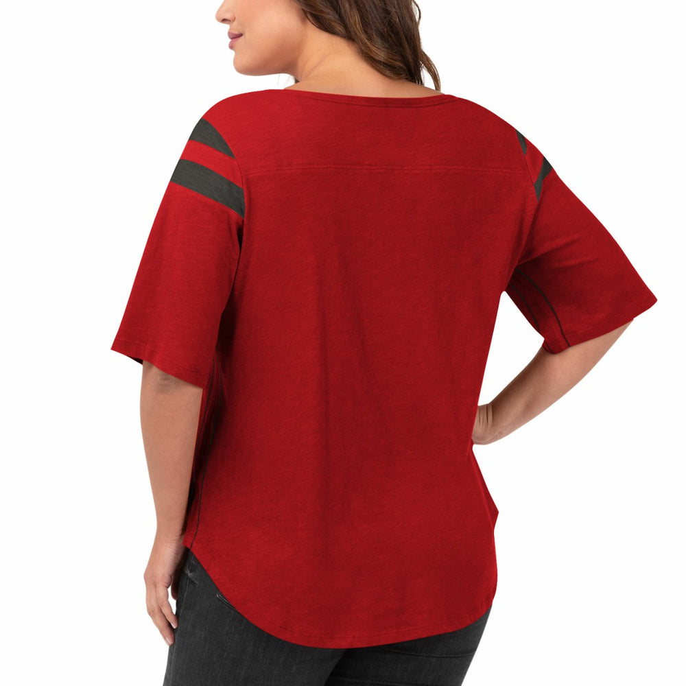 Tampa Bay Buccaneers G-III 4Her by Carl Banks Women's Plus Size Linebacker T-Shirt Red | NFL