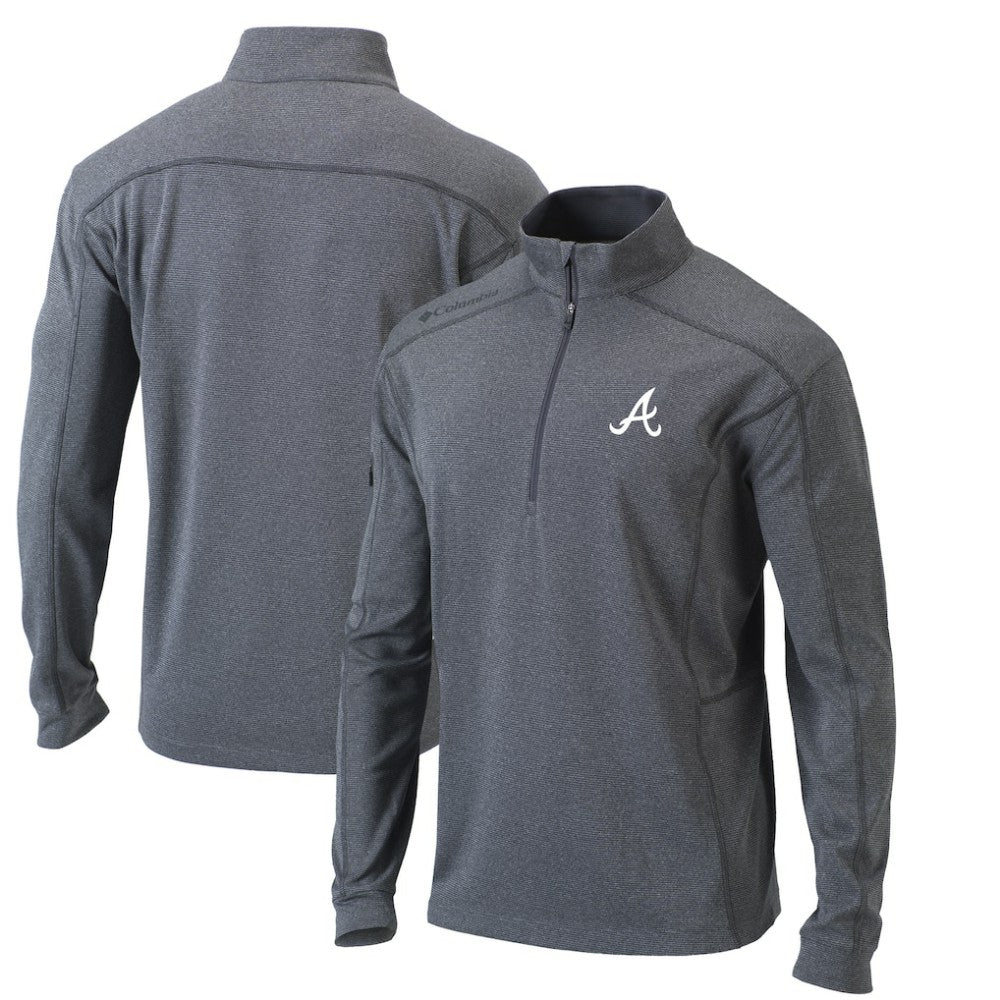 Atlanta Braves Columbia Omni-Wick Shotgun Quarter-Zip Pullover Top - MLB