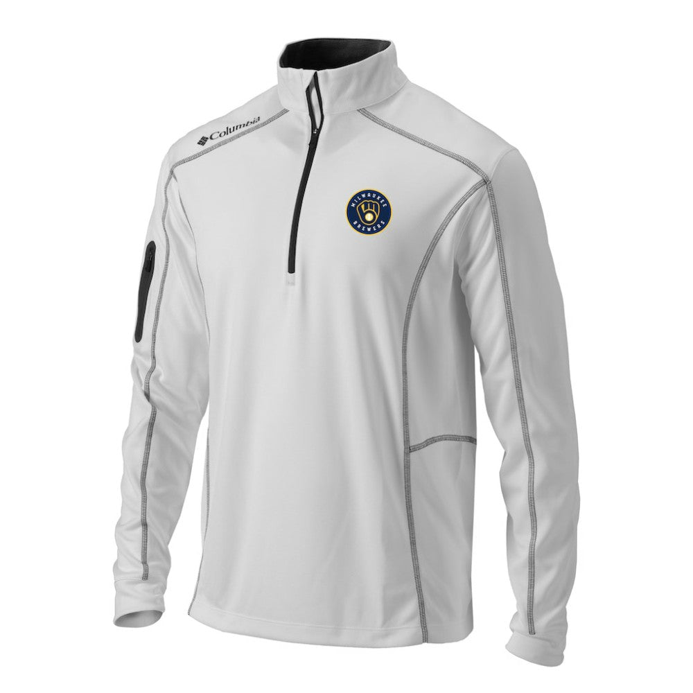 Milwaukee Brewers Columbia Omni-Wick Shotgun Quarter-Zip Pullover Top - MLB