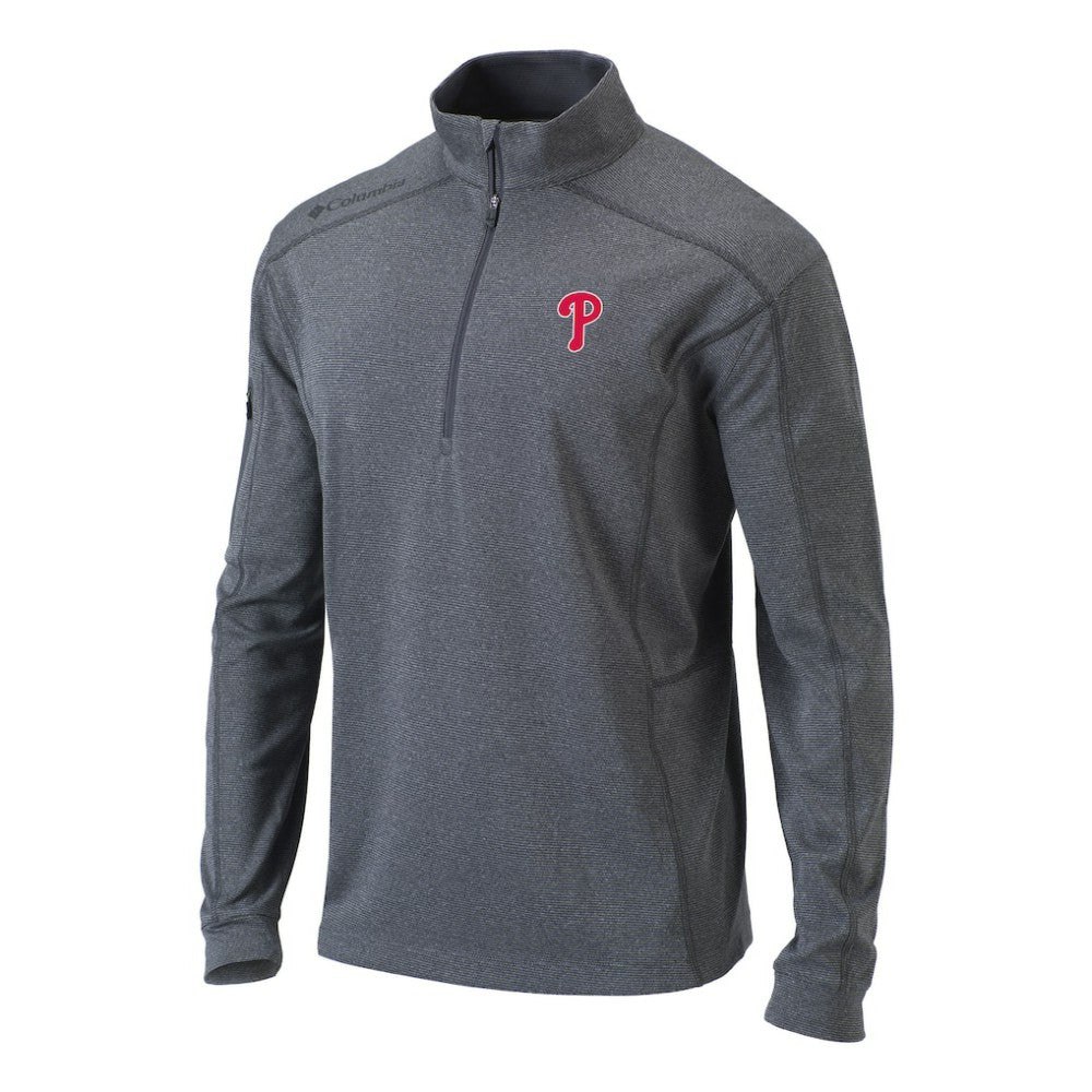 Philadelphia Phillies Columbia Omni-Wick Shotgun Quarter-Zip Pullover Top - MLB
