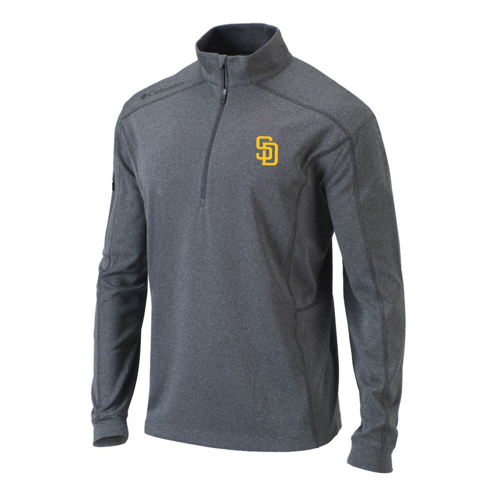 San Diego Padres Columbia Omni-Wick Shotgun Quarter-Zip Pullover Top - MLB