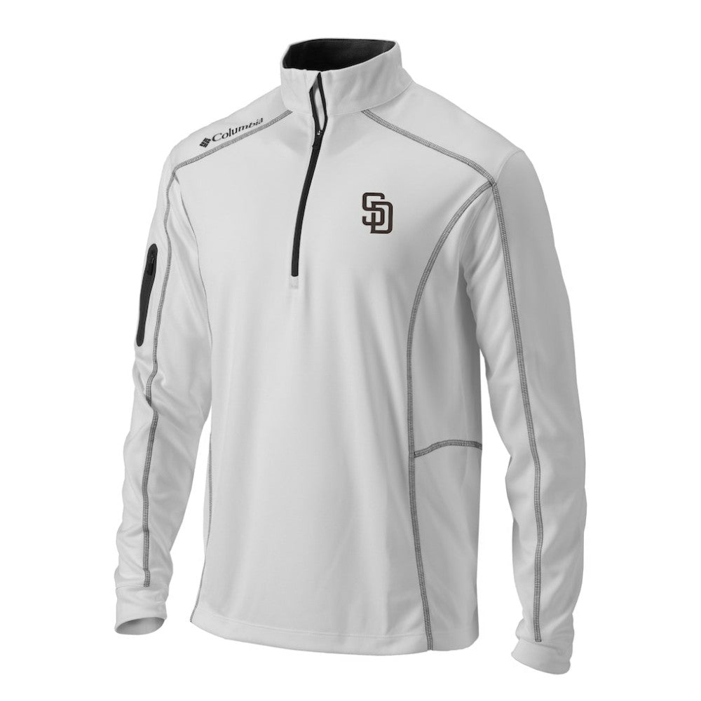 San Diego Padres Columbia Omni-Wick Shotgun Quarter-Zip Pullover Top - MLB
