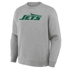 New York Jets Primary Logo Legacy Sweatshirt Heather Gray | Fanatics
