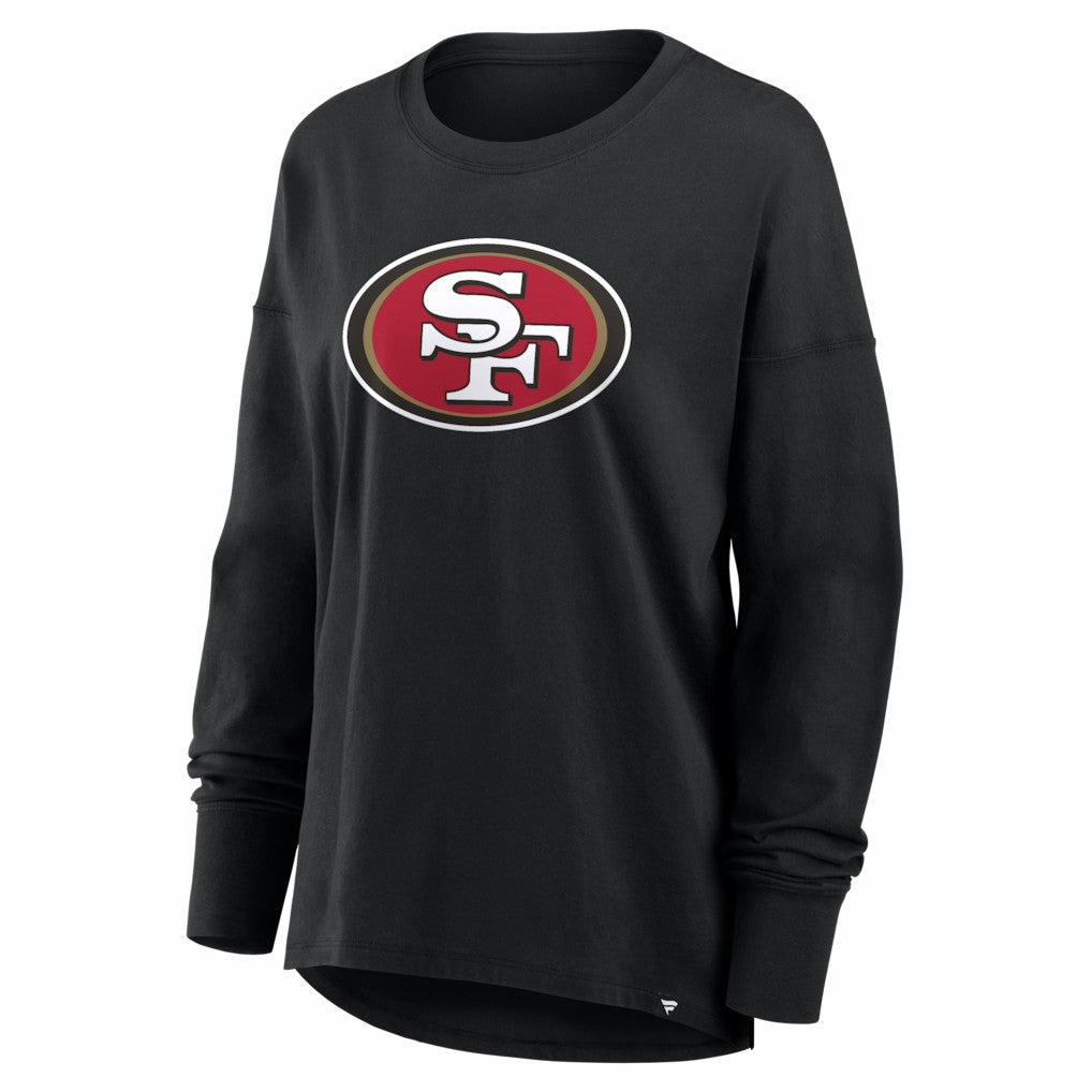 San Francisco 49ers Women's Essential Long Sleeve T-Shirt Black | Fanatics