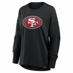 San Francisco 49ers Women's Essential Long Sleeve T-Shirt Black | Fanatics