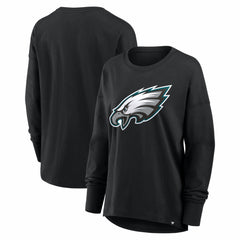 Philadelphia Eagles Women's Essential Long Sleeve T-Shirt Black | Fanatics