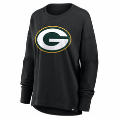 Green Bay Packers Women's Essential Long Sleeve T-Shirt Black | Fanatics