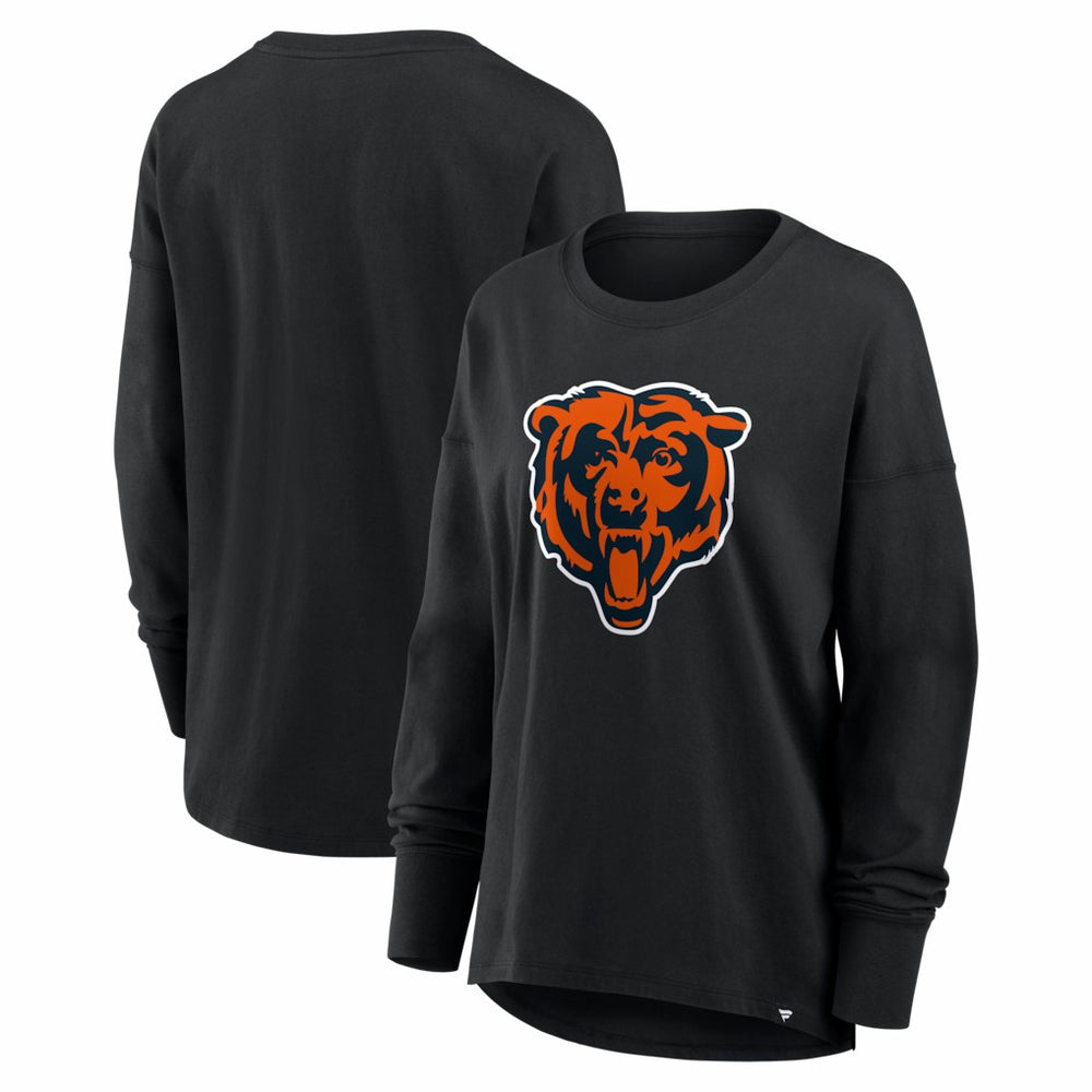 Chicago Bears Women's Essential Long Sleeve T-Shirt Black | Fanatics