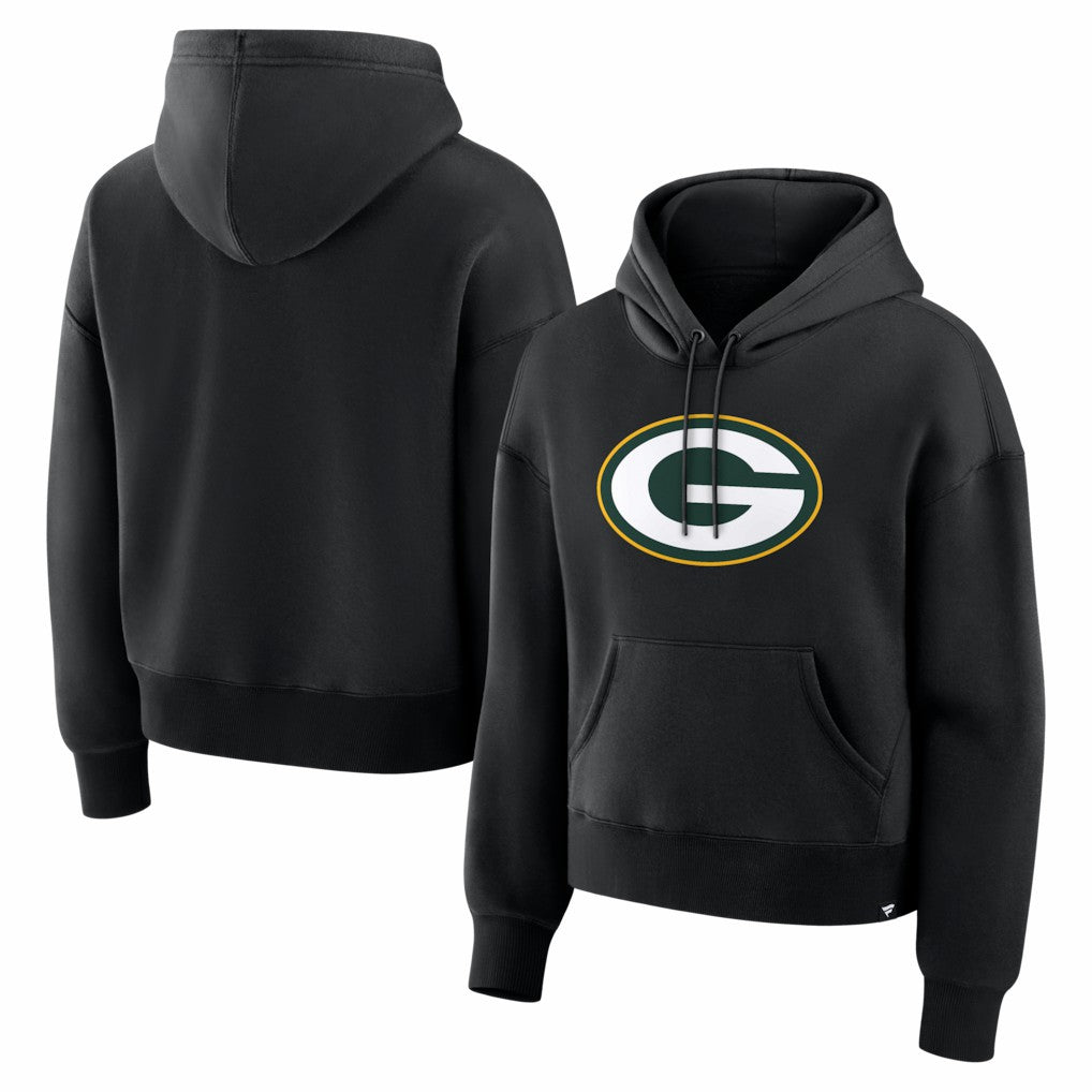 Green Bay Packers Women's Essential Legacy Hoodie Black | Fanatics