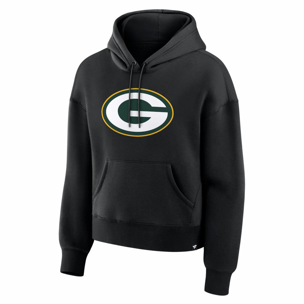 Green Bay Packers Women's Essential Legacy Hoodie Black | Fanatics