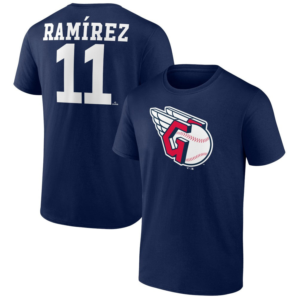 Jose Ramirez Cleveland Guardians Player Icon Name & Number T-Shirt - MLB