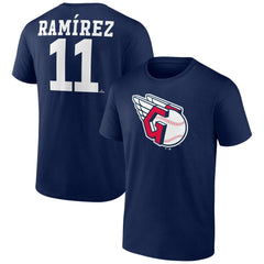Jose Ramirez Cleveland Guardians Player Icon Name & Number T-Shirt - MLB