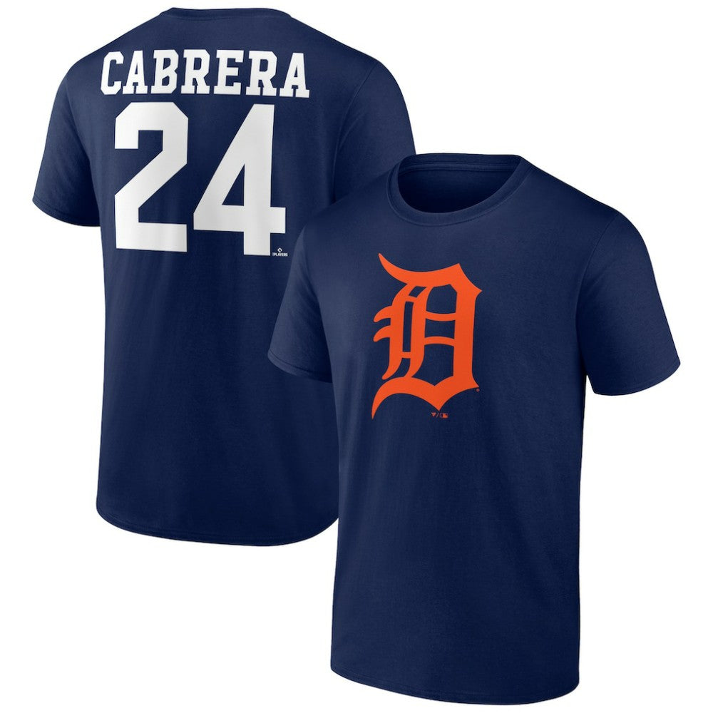 Miguel Cabrera Detroit Tigers Player Icon Name & Number T-Shirt - MLB
