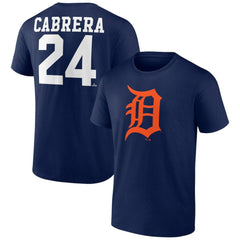 Miguel Cabrera Detroit Tigers Player Icon Name & Number T-Shirt - MLB