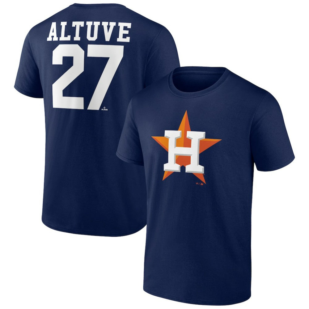 Jose Altuve Houston Astros Player Icon Name & Number T-Shirt - MLB