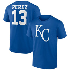 Salvador Perez Kansas City Royals Player Icon Name & Number T-Shirt - MLB