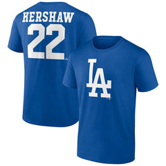 Clayton Kershaw Los Angeles Dodgers Player Icon Name & Number T-Shirt - MLB
