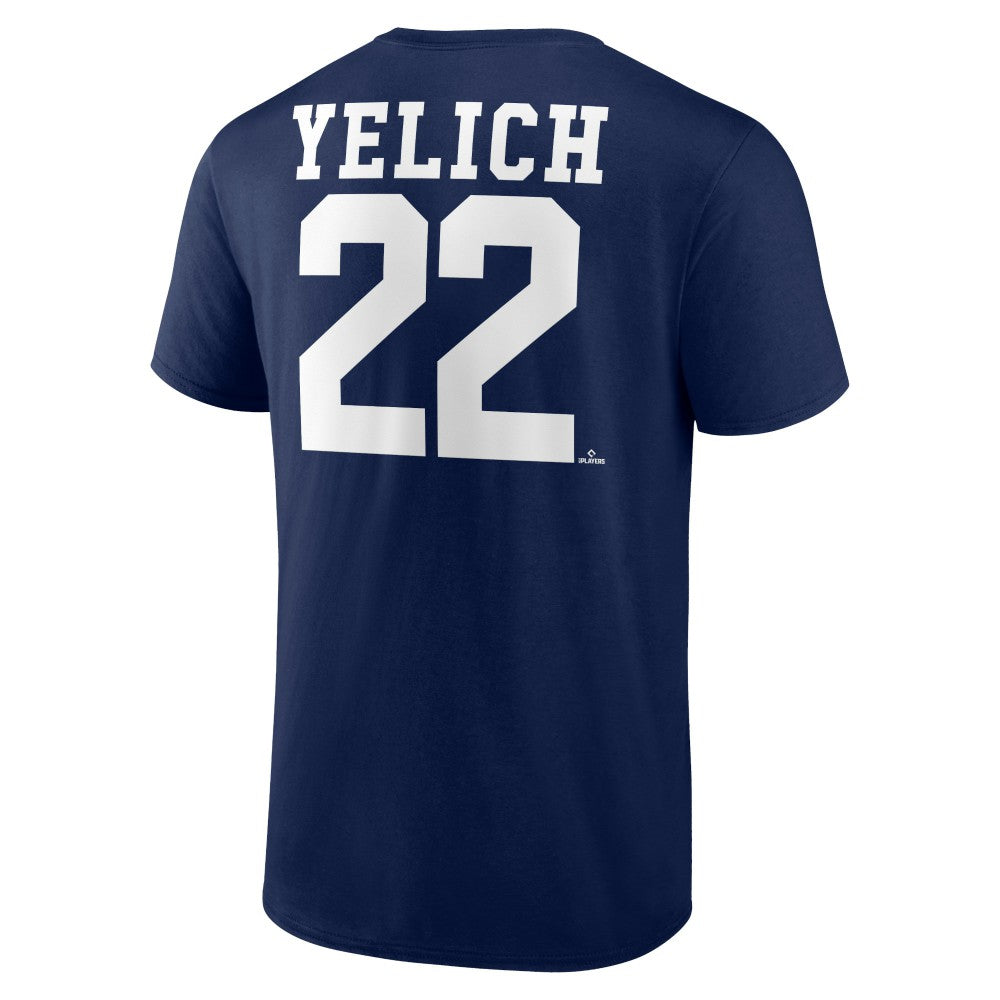 Christian Yelich Milwaukee Brewers Player Icon Name & Number T-Shirt - MLB