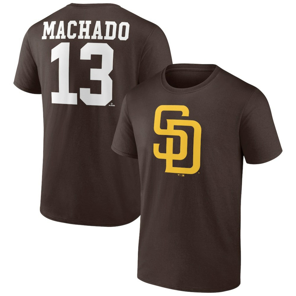 Manny Machado San Diego Padres Player Icon Name & Number T-Shirt - MLB