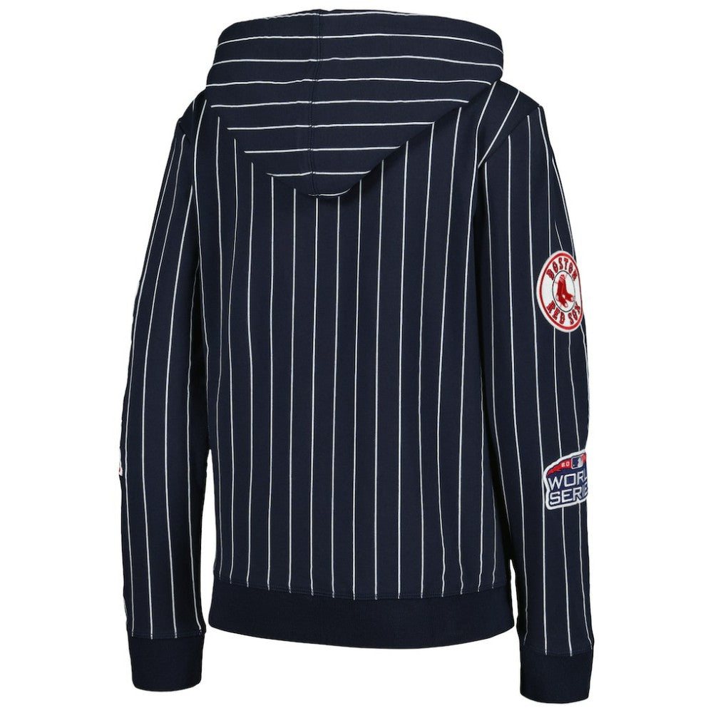 Boston Red Sox New Era Women's Pinstripe Tri-Blend Full-Zip Jacket - MLB