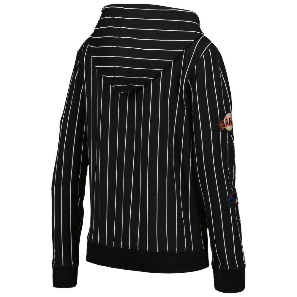 San Francisco Giants New Era Women's Pinstripe Tri-Blend Full-Zip Jacket - MLB