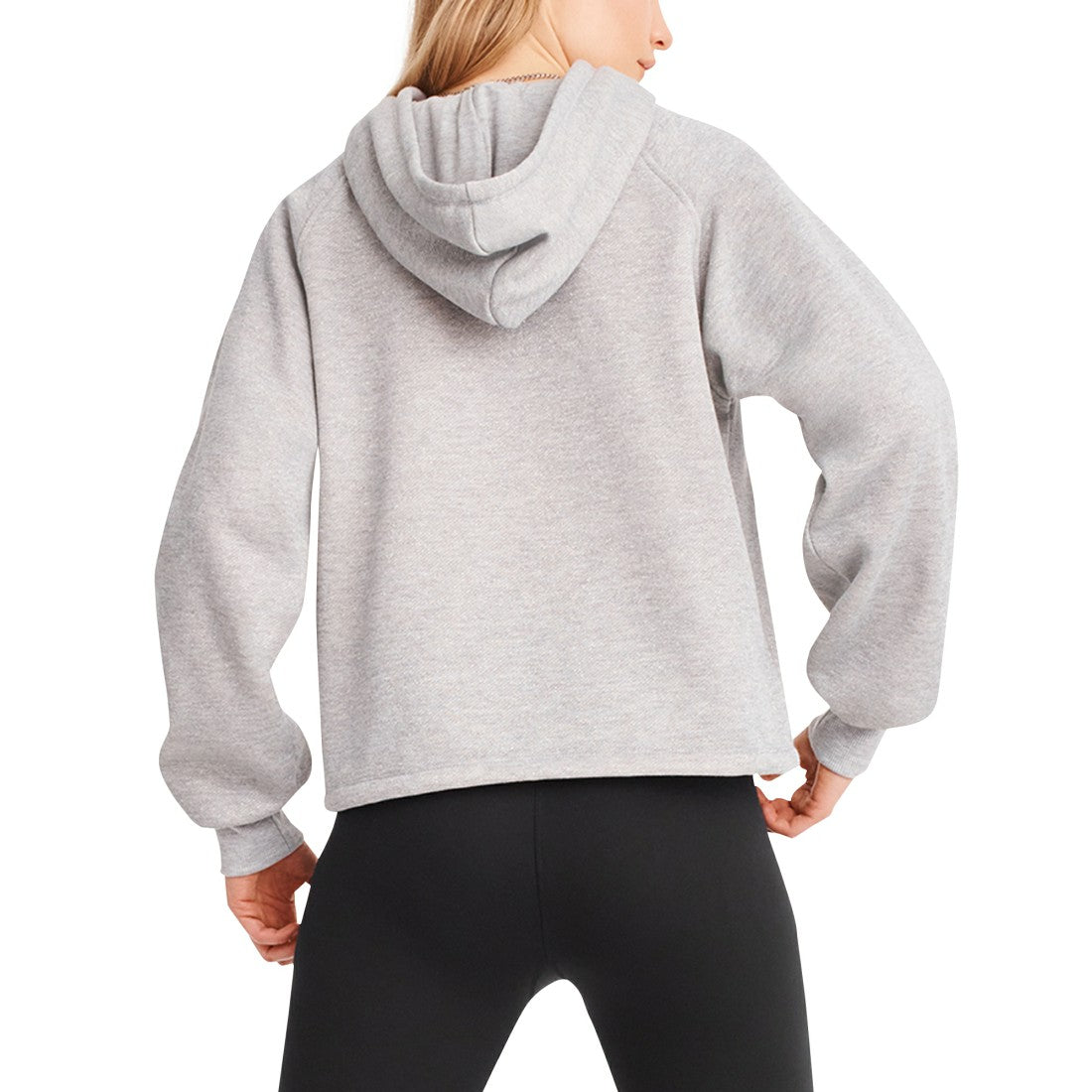 Green Bay Packers DKNY Sport Women's Debbie Dolman Raglan Pullover Hoodie Heather Gray | NFL