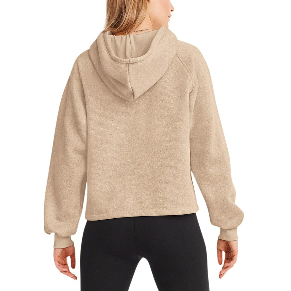 New Orleans Saints DKNY Sport Women's Debbie Dolman Raglan Pullover Hoodie Cream | NFL