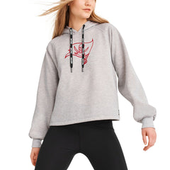 Tampa Bay Buccaneers DKNY Sport Women's Debbie Dolman Raglan Pullover Hoodie Heather Gray | NFL