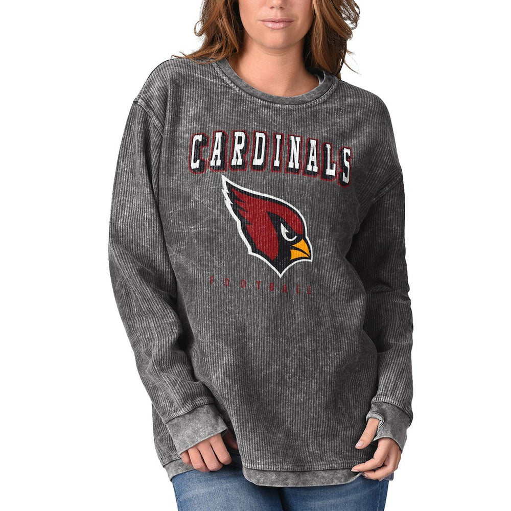 Arizona Cardinals G-III 4Her by Carl Banks Women's Comfy Cord Pullover Sweatshirt Black | NFL