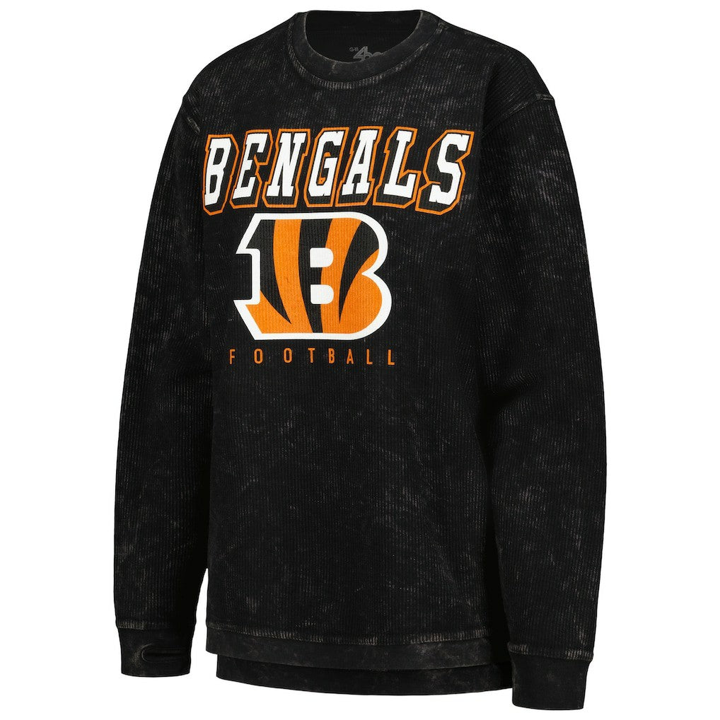 Cincinnati Bengals G-III 4Her by Carl Banks Women's Comfy Cord Pullover Sweatshirt Black | NFL