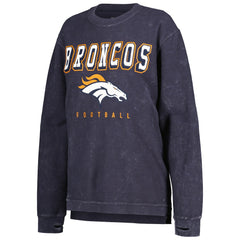 Denver Broncos G-III 4Her by Carl Banks Women's Comfy Cord Pullover Sweatshirt Navy | NFL