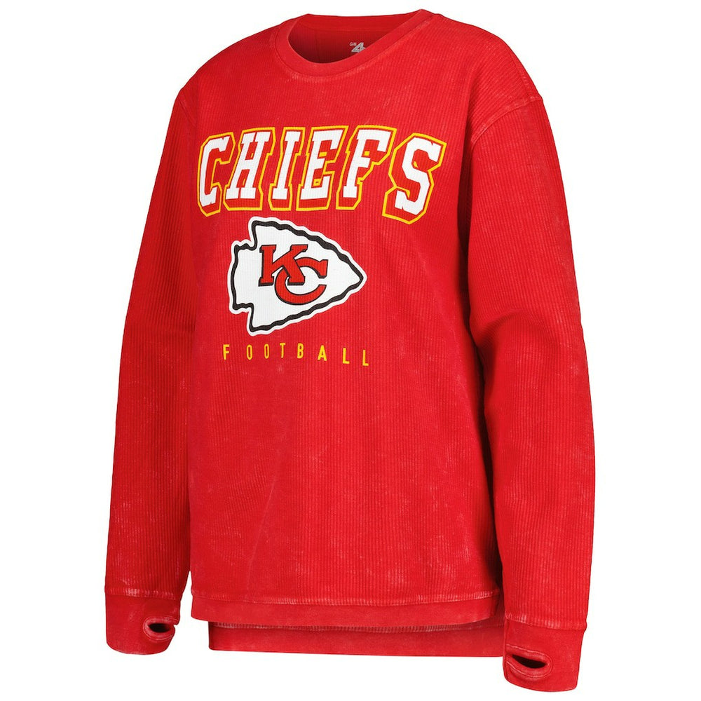 Kansas City Chiefs G-III 4Her by Carl Banks Women's Comfy Cord Pullover Sweatshirt Red | NFL