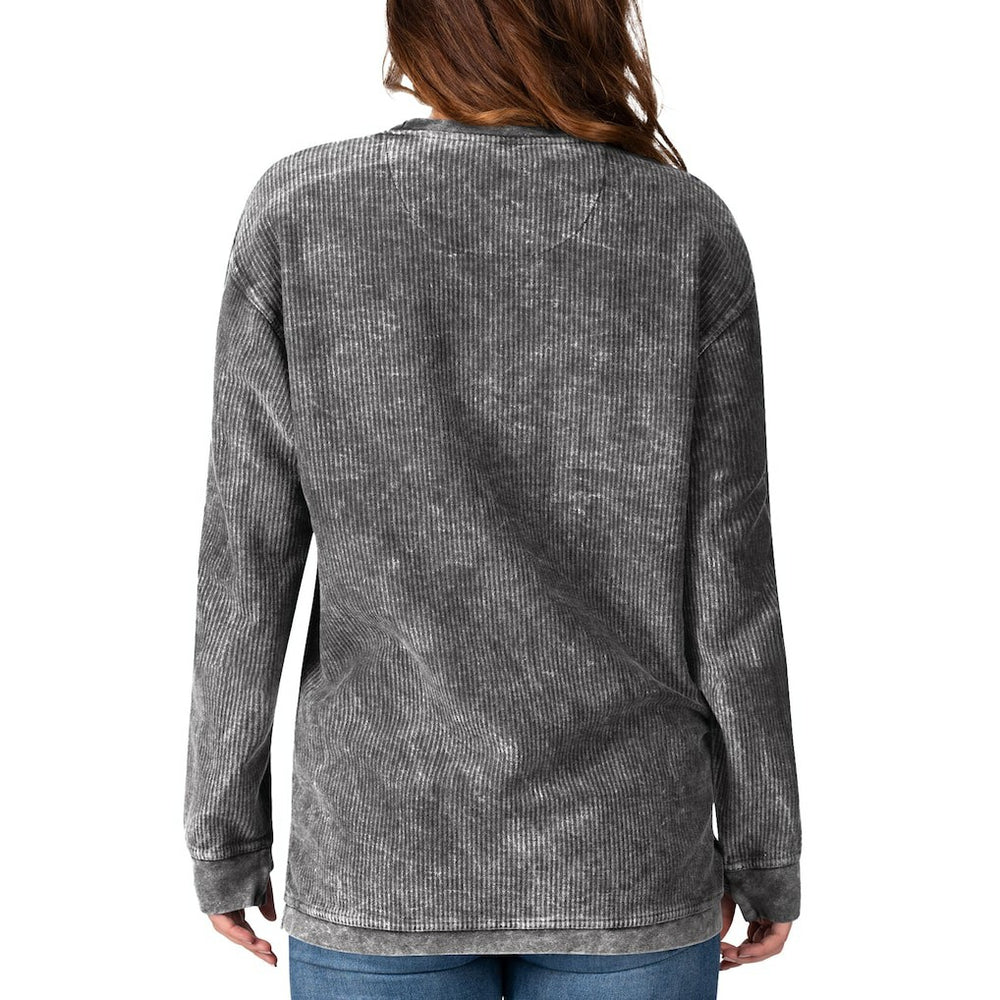Las Vegas Raiders G-III 4Her by Carl Banks Women's Comfy Cord Pullover Sweatshirt Black | NFL