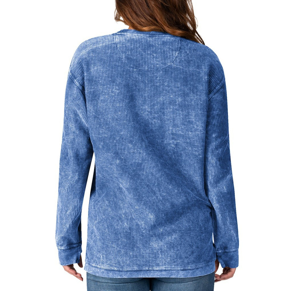 Los Angeles Chargers G-III 4Her by Carl Banks Women's Comfy Cord Pullover Sweatshirt Powder Blue | NFL