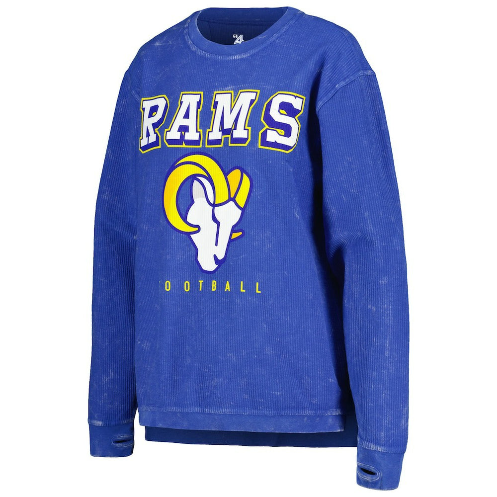 Los Angeles Rams G-III 4Her by Carl Banks Women's Comfy Cord Pullover Sweatshirt Royal | NFL