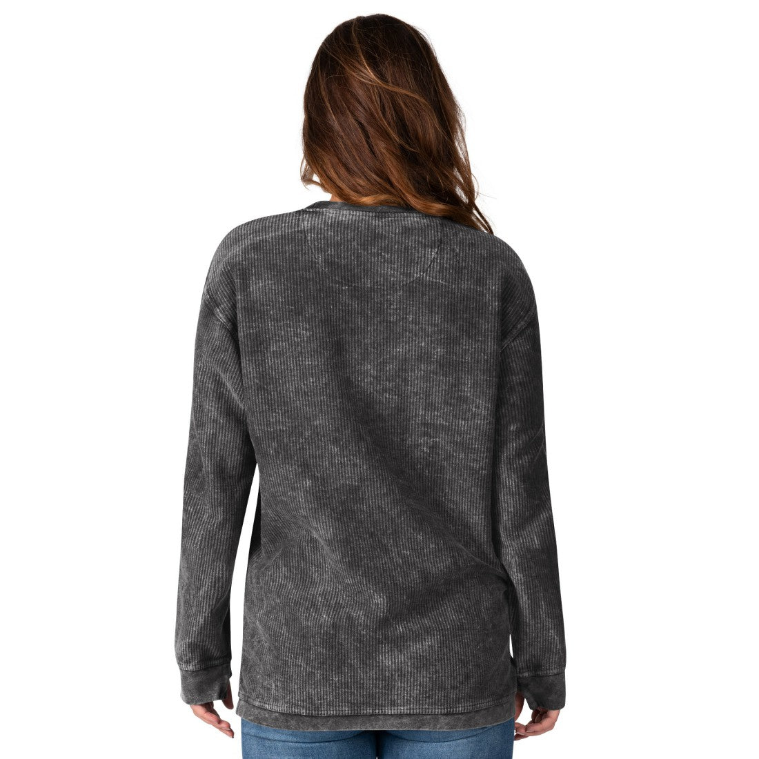 Minnesota Vikings G-III 4Her by Carl Banks Women's Comfy Cord Sweatshirt Gray | NFL