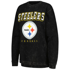 Pittsburgh Steelers G-III 4Her by Carl Banks Women's Comfy Cord Pullover Sweatshirt Black | NFL