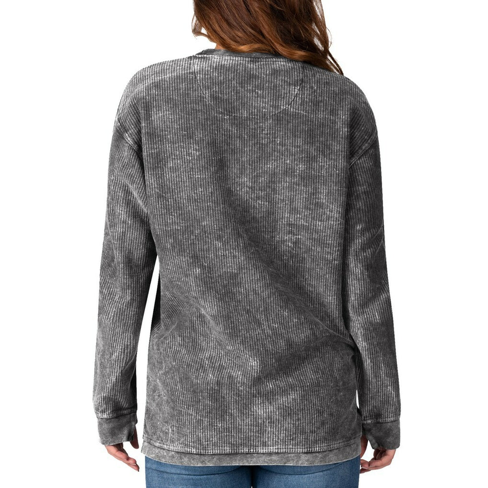 San Francisco 49ers G-III 4Her by Carl Banks Women's Comfy Cord Pullover Sweatshirt Black | NFL