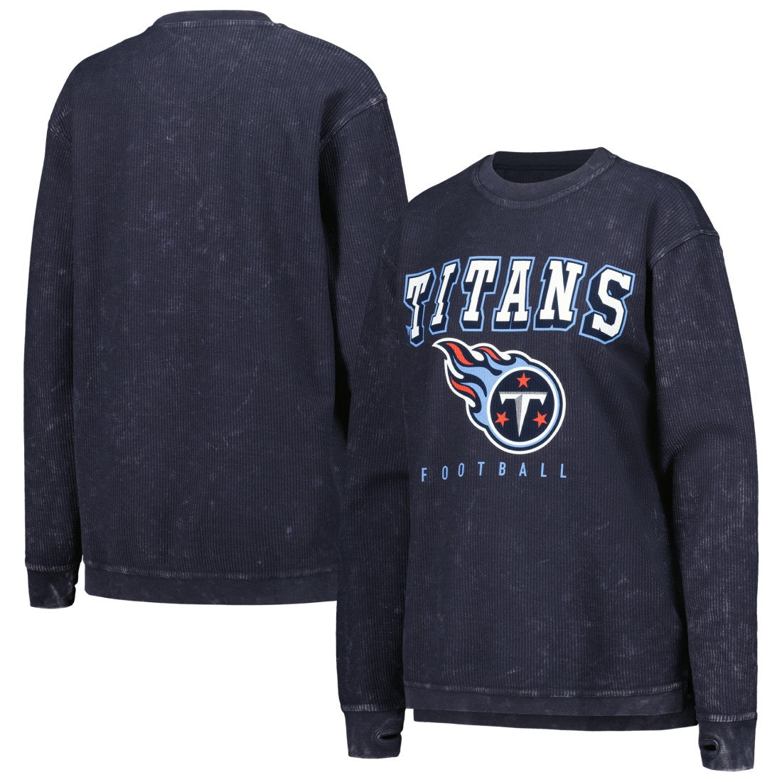 Tennessee Titans G-III 4Her by Carl Banks Women's Comfy Cord Pullover Sweatshirt Navy | NFL