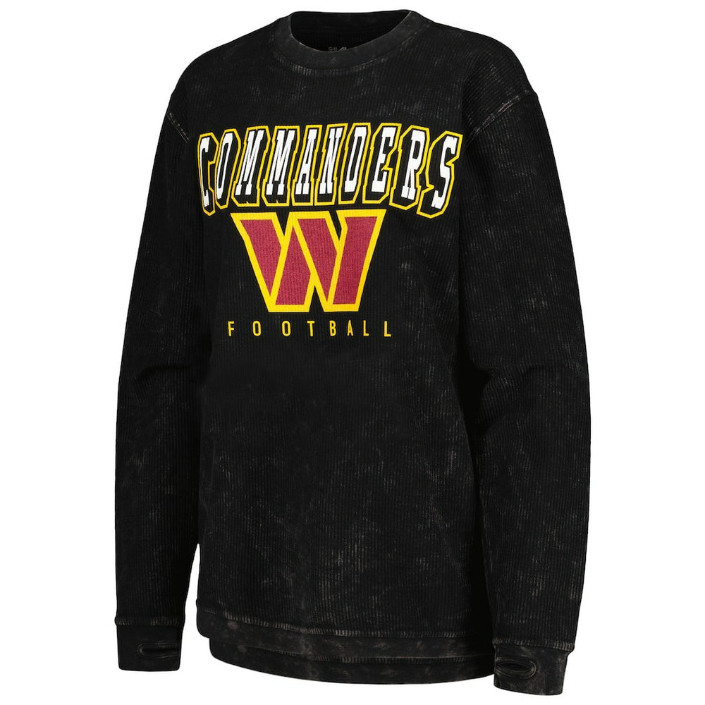 Washington Commanders G-III 4Her by Carl Banks Women's Comfy Cord Pullover Sweatshirt Black | NFL