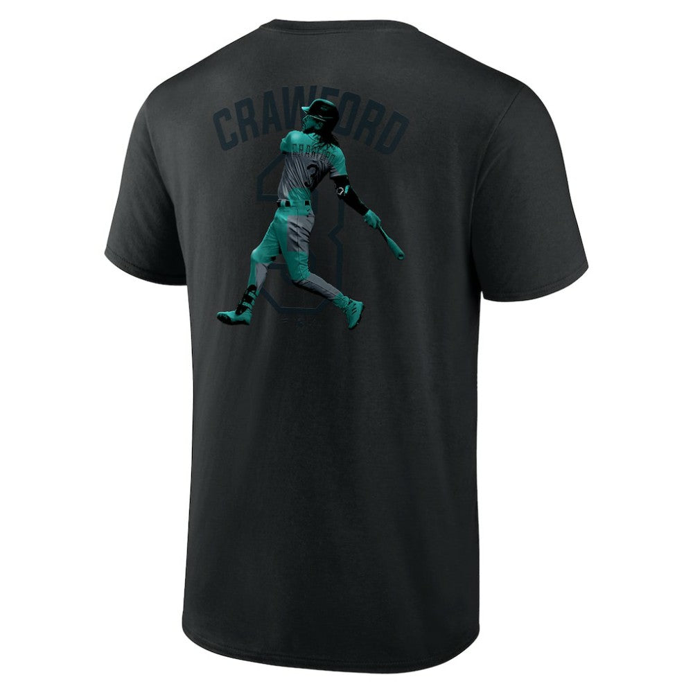 J.P. Crawford Seattle Mariners Double Play Name & Number T-Shirt - MLB
