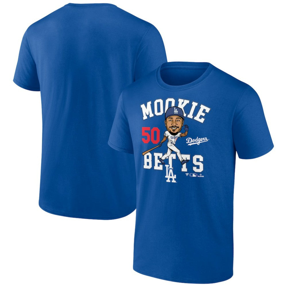 Mookie Betts Los Angeles Dodgers Caricature T-Shirt - MLB