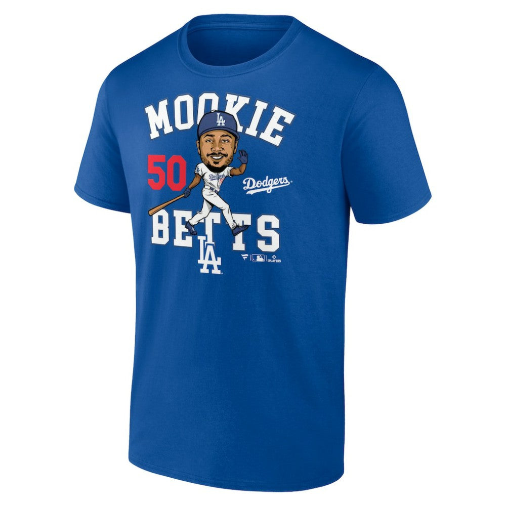 Mookie Betts Los Angeles Dodgers Caricature T-Shirt - MLB